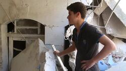 CLEAN : Three dead in regime barrel bombs on Aleppo in northern Syria News Clip