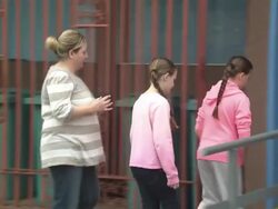 Scottish Referendum: Voters entering polling station in Motherwell News Clip