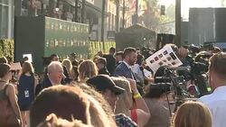 CLEAN : Stars walk the green carpet at Petes Dragon premiere News Clip