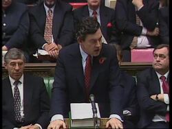 UK: GORDON BROWN RULES OUT BRITISH MEMBERSHIP OF EMU IN 1999 News Clip