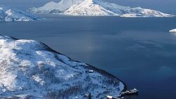 Snow-covered scenery near Tromso, Norway News Clip