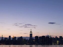 Clouds Approaching New York City Stock Footage