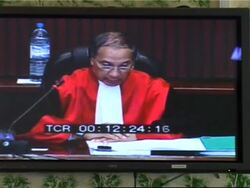 WRAP Taylor appears in court, adds soundbite in court News Clip