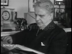 1941: SUCCESSFUL IMMIGRANTS: Welsh-born Congressman James J. Davis looking through book, German-born Senator Robert F. Wagner, Supreme Court Justice German-born Felix Frankfurter, Trade Union leader Russian-born Sidney Hillman. Instructional Video