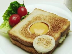 CU Hand serving Egg in Nest Stock Footage