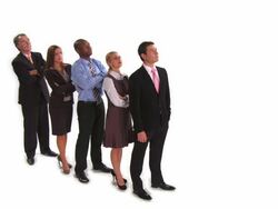 HD CRANE: Successful Business Team Stock Footage