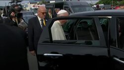 Pope Francis arrives in Peru Instructional Video