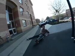 A skateboarder doing a trick. - 1920x1080 Stock Footage