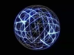 Network Sphere Blue Loop Stock Footage