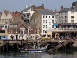 HARBOUR PLEASURE BOAT RIDES Stock Footage