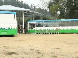 VOICED: Old buses become new schools in quake-ravaged Chile News Clip