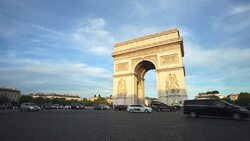 Arc de Triumph, Paris France full HD Stock Footage