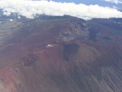 Haleakala National Park - Maui aerial views (Hawaii) Stock Footage