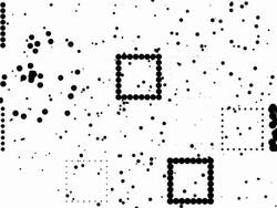 SQUARES - pure black dots: pattern (LOOP) Stock Footage