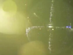 Close Up Group Of Disco Ball And Laser Light Stock Footage