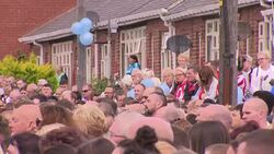 Funeral service of Bradley Lowery News Clip