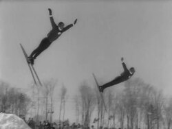 Skiers Have Final Snow Party For the Season Stock Footage