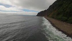 Aerial Oregon Canon Beach Stock Footage