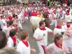 Fiesta de San Fermin 2012 Stock Footage