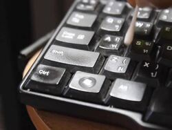Cleaning keyboard Stock Footage