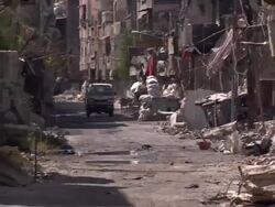 South Damascus Ruins from Fighting News Clip