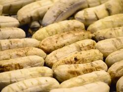 Grilling Bananas Stock Footage