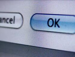 Clicking OK Button Interface Stock Footage