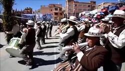 CLEAN : Music dancing animal sacrifice for carnival in Oruro Bolivia News Clip