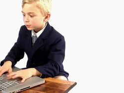 Computer Boy Stock Footage