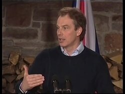 USA: BRITISH PM TONY BLAIR VISIT WRAP News Clip