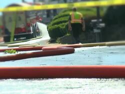 Fire Truck & Hoses #3 Stock Footage