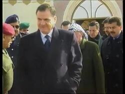 GAZA: ARAFAT TO DISCUSS PEACE PROCESS WITH MUBARAK News Clip