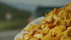 Romanian roadside fruit/vegetable sellers Stock Footage