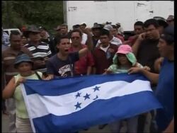 Ousted president of Honduras makes second trip to border area, sbites News Clip