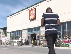 Home Depot exterior Stock Footage