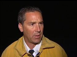 A wind-whipped wildfire burning in the rural hills above Ventura County has spread over 8,500 acres. The fire is currently 10 percent contained. News Clip