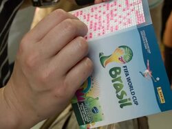 World Cup Sticker Albums Spark Fever For The Games Before Tournament Begins Stock Footage