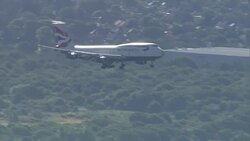 Team GB Plane Lands At Heathrow News Clip