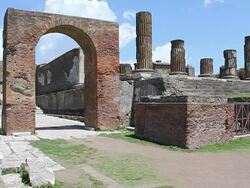 MS Shot of Oldest Arch place at town / Pompei, Italy Stock Footage