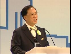 Hong Kong leader, rival candidate joust in city's first leadership election debate News Clip