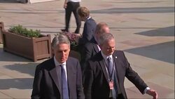 Philip Hammond arriving at the Conservative party conference News Clip