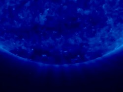 Sun in extreme ultraviolet (EUV), at 171 Angstroms, taken by the STEREO spacecraft Stock Footage