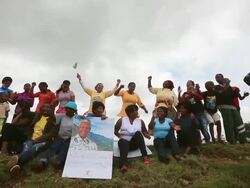 Preparations Are Being Made In Qunu Ahead Of the Funeral For Nelson Mandela Stock Footage