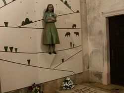 Fatima, Sanctuary of Our Lady of Fatima, interior of the basilica, the tombs of the children Stock Footage