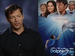 INTERVIEW Harry Connick Jr on how the dolphin reacted to people acting around her at the Dolphin Tale Interview at London England. (Footage by WireImage Video/Getty Images Entertainment Video) Stock Footage