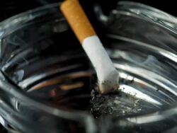 HD Super Slow-Mo: Extinguishing A Cigarette Stock Footage