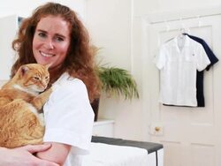 Portrait of a vet Stock Footage