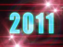 Happy New Year 2011 Stock Footage