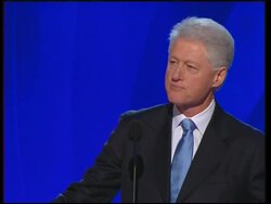 Former president Bll Clinton addresses Democratic convention News Clip