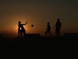 Football In Brazil - Morro Da Sao Carlos Favela Stock Footage